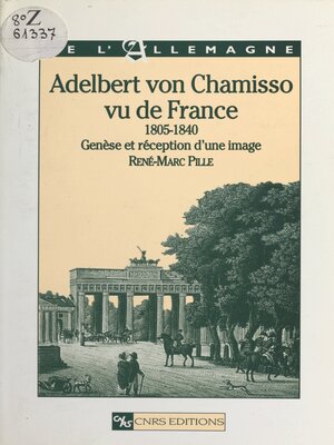 cover image of Adelbert von Chamisso vu de France, 1805-1840